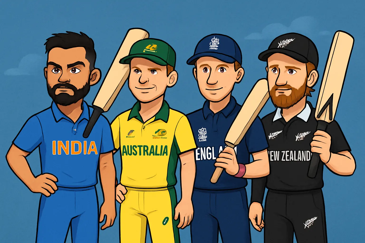 Fab 4 cricket: Complete Guide to Kohli, Smith, Root, Williamson