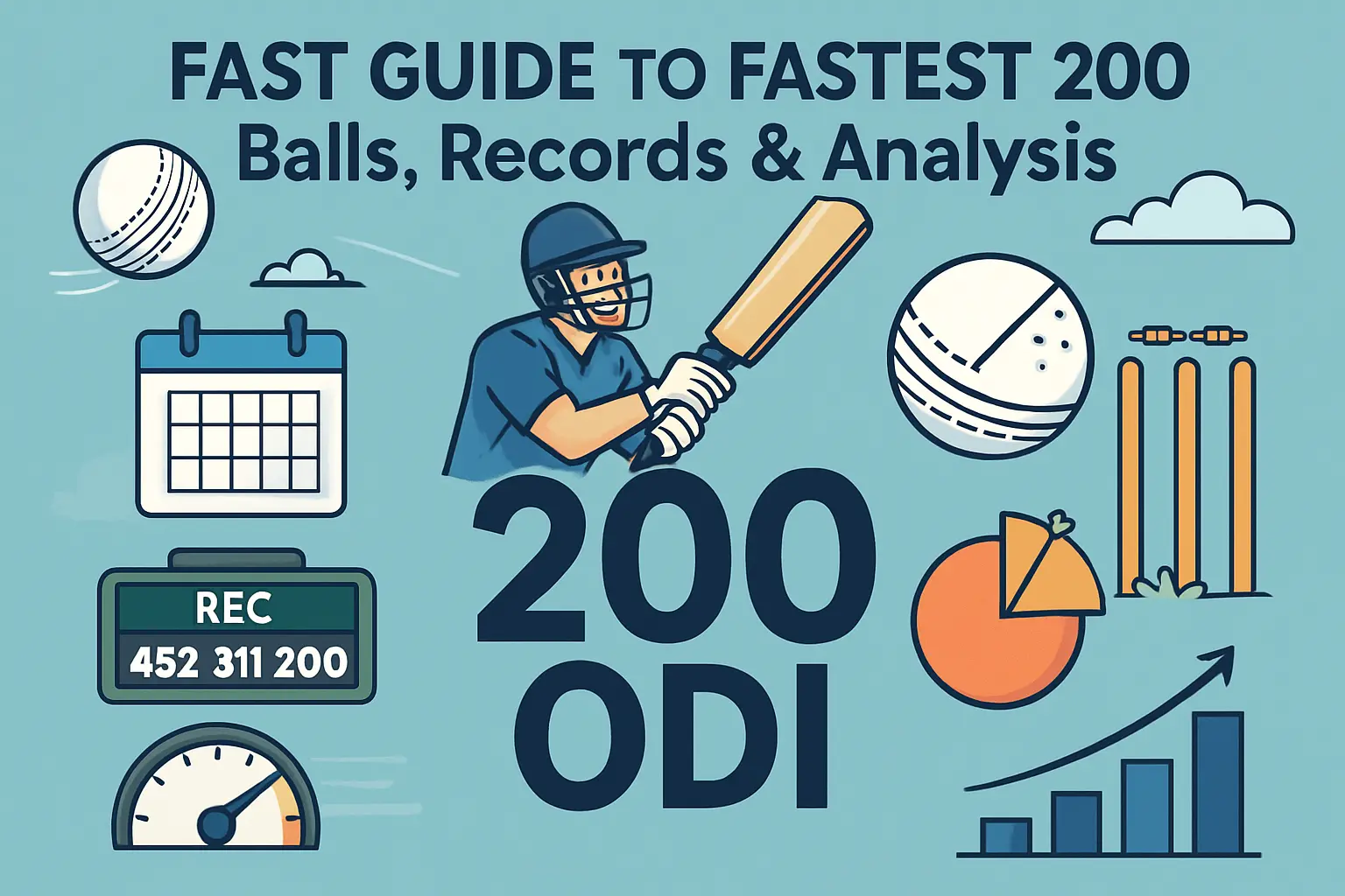Fast Guide to fastest 200 odi: Balls, Records & Analysis