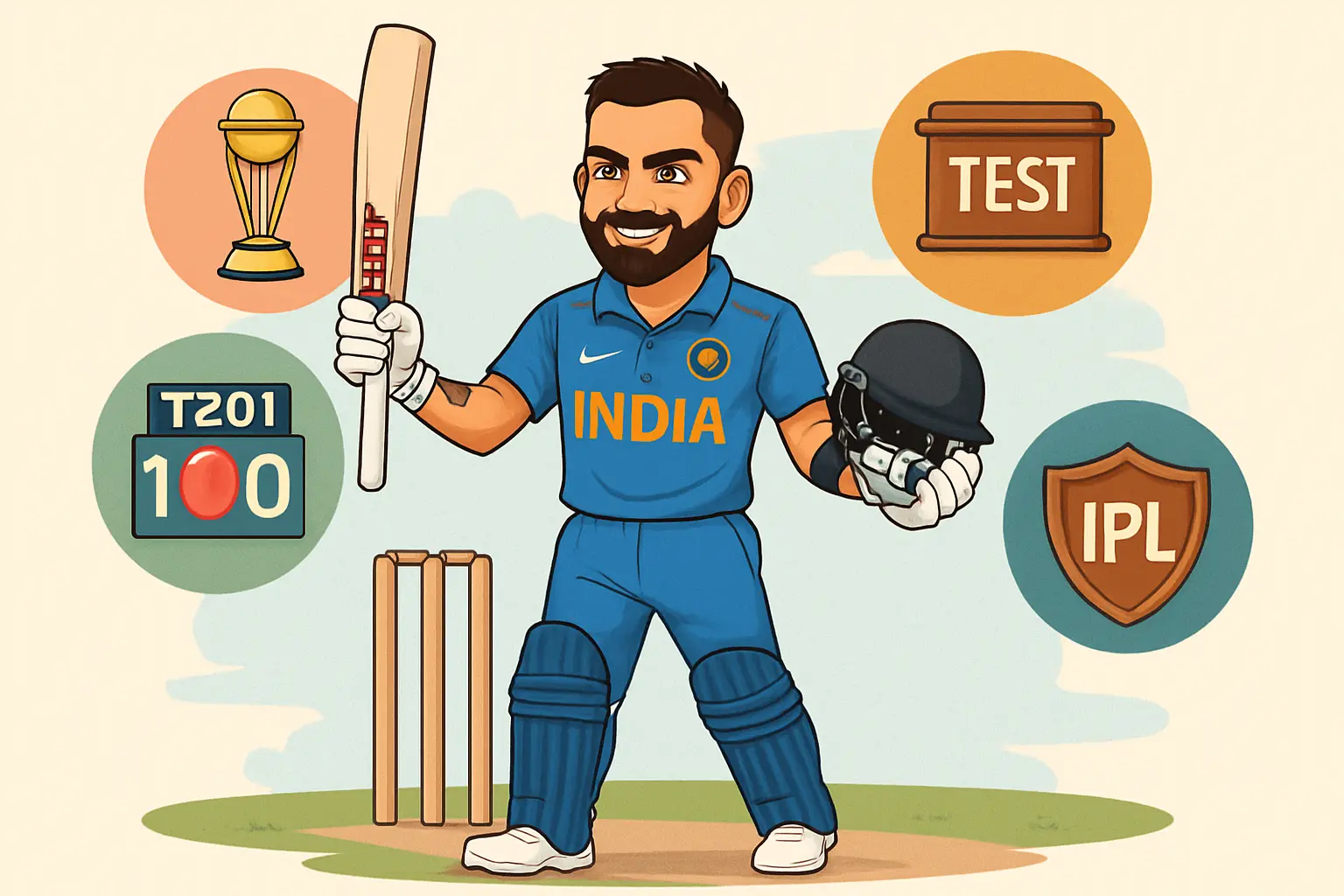Virat Kohli Records: ODI, Test, T20I & IPL Stats & Milestones