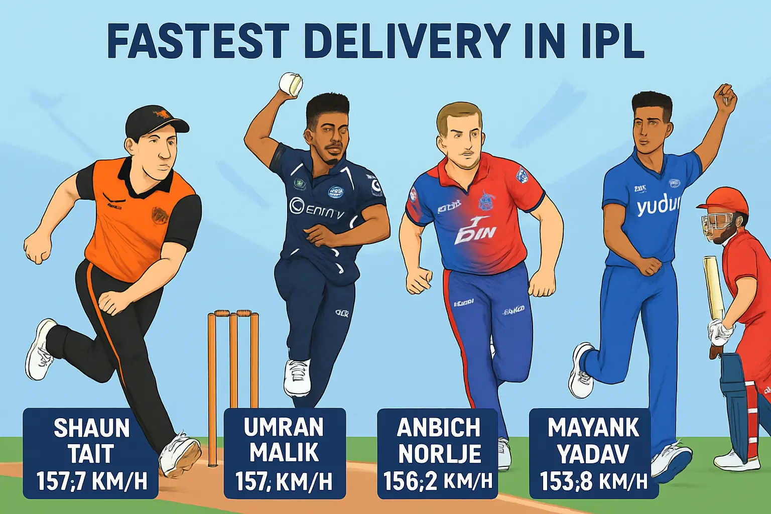 Fastest delivery in ipl: All-time record, Indian & Season Leaders